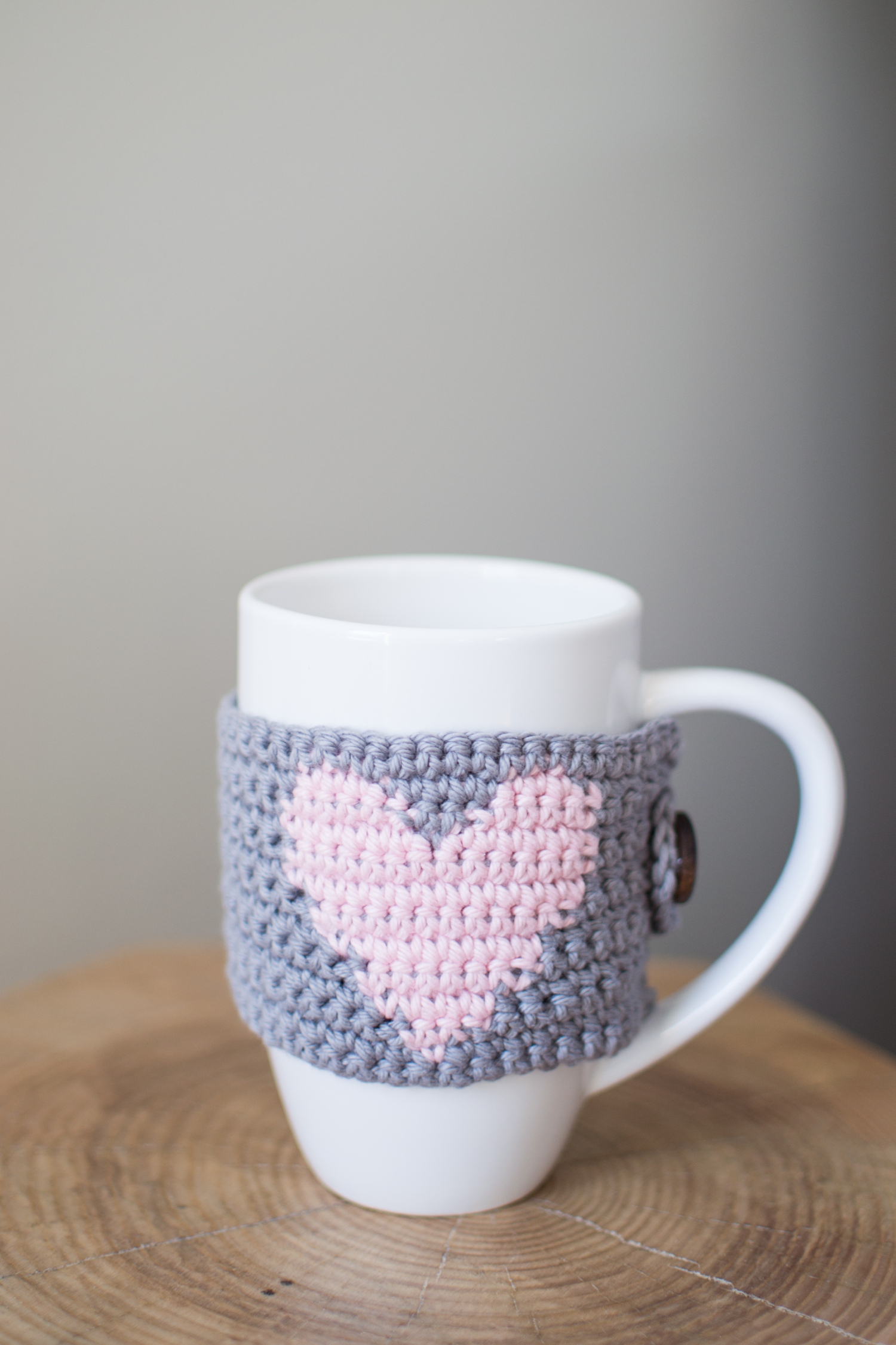 The Simplicitea Heart Mug Cozy Crochet Pattern - Woods and Wool