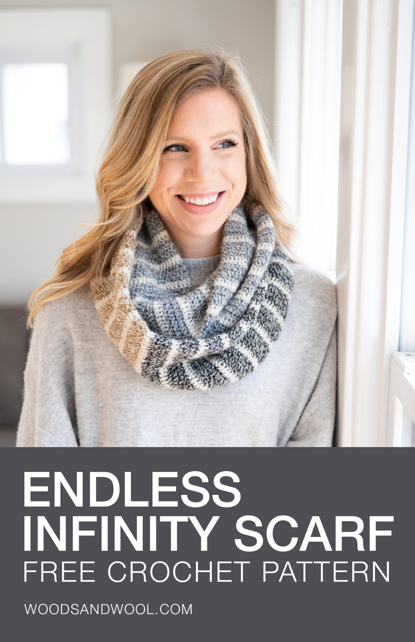 Free Crochet Pattern: Endless Infinity Scarf - Woods and Wool